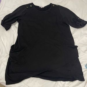 Dress with button detail and pockets